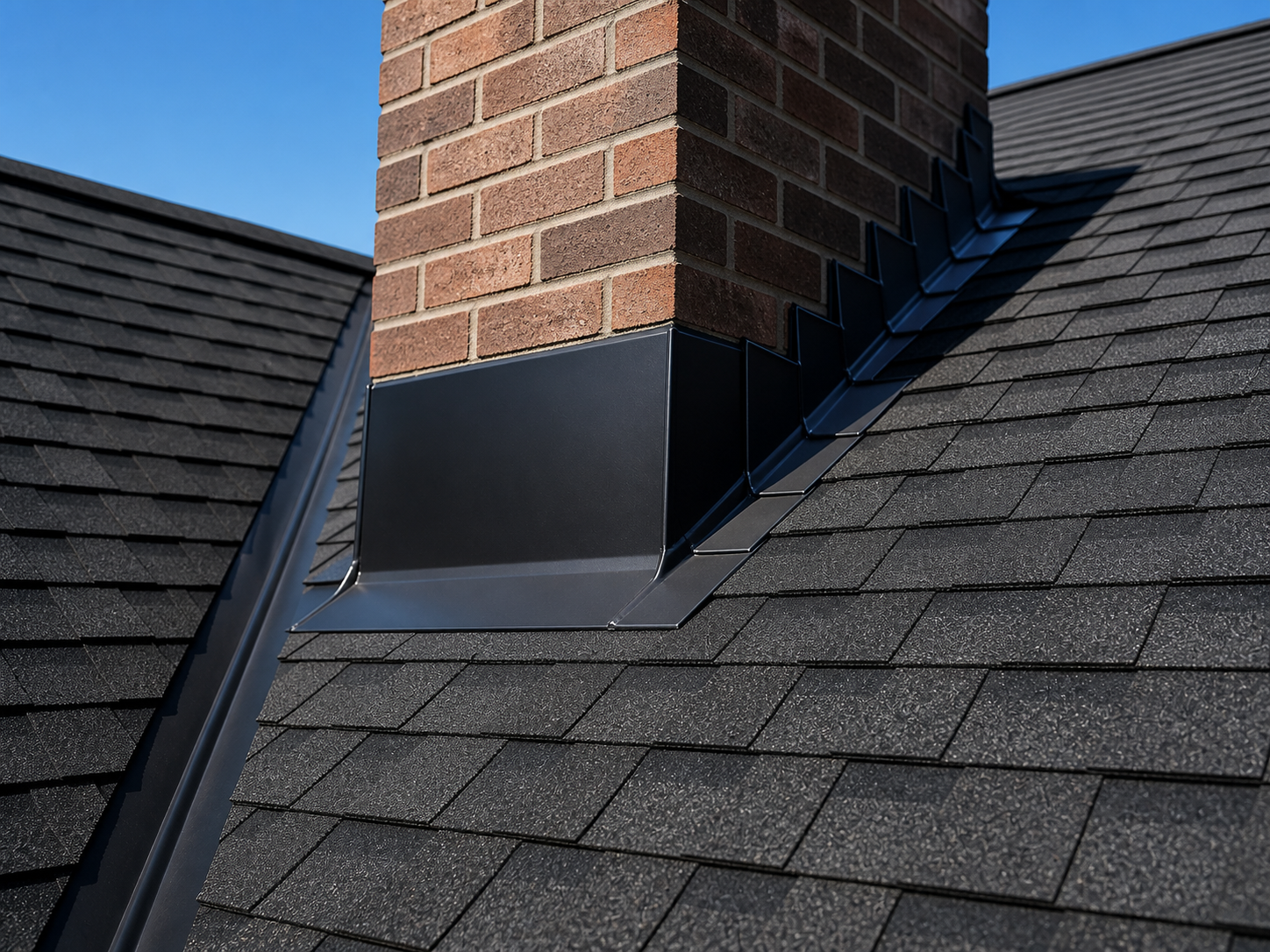 Roof flashing and chimney weatherproofing details